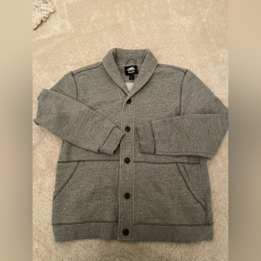 Roots Classic Gray Button Up